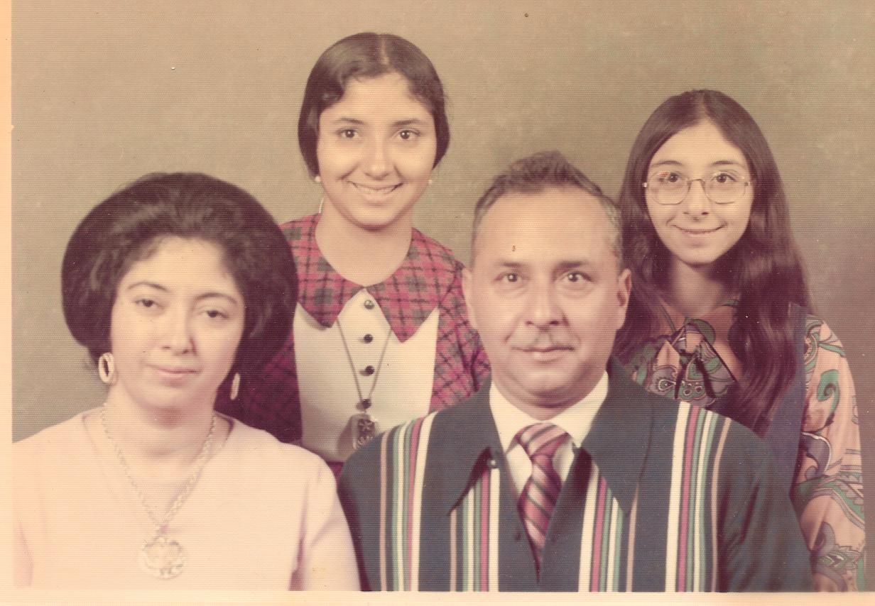Rodriguez family photo taken in 1973